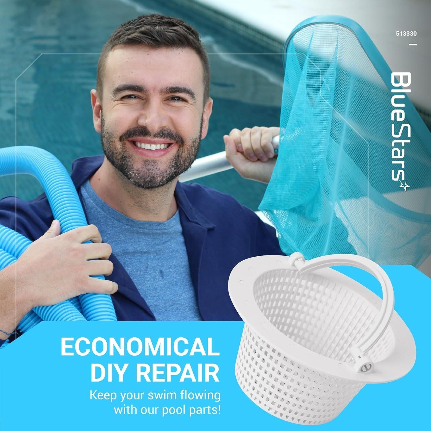 [Lifetime Warranty] 513330 Above Ground Pool Skimmer Basket - Pack of 2 image 4