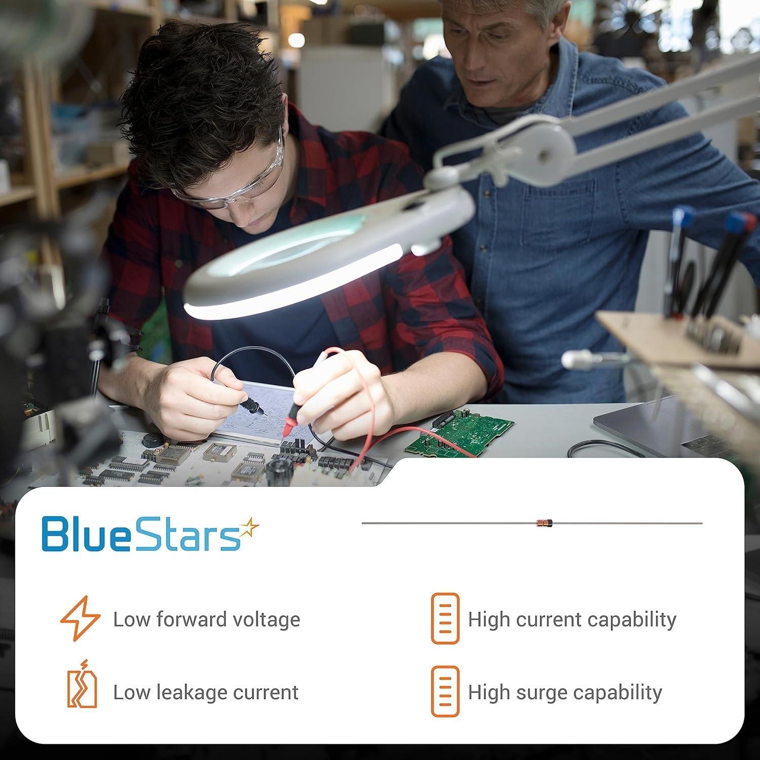 [Lifetime Warranty] 1N5817 Schottky Barrier Rectifierpass Blocking Diodes 1A 20V image 1