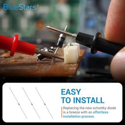 [Lifetime Warranty] 1N5817 Schottky Barrier Rectifierpass Blocking Diodes 1A 20V thumbnail 4