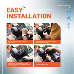 [Lifetime Warranty] 270-324 uF MFD 220-250 VAC Round Start Capacitor 50/60 Hz - Fits Electric Motor, OEM Single Phase Motor thumbnail 8