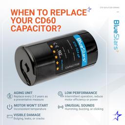 [Lifetime Warranty] 270-324 uF MFD 220-250 VAC Round Start Capacitor 50/60 Hz - Fits Electric Motor, OEM Single Phase Motor thumbnail 7