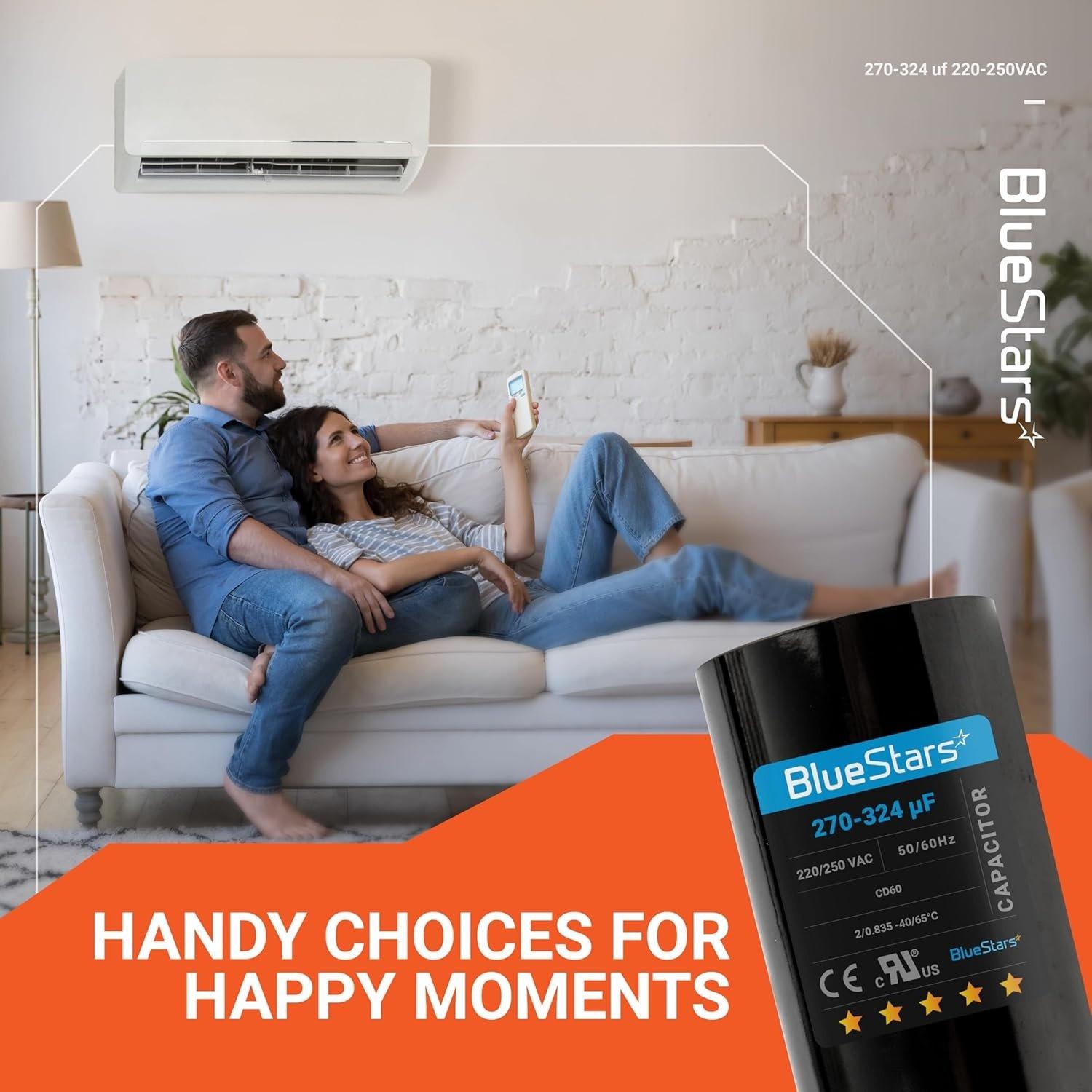 [Lifetime Warranty] 270-324 uF MFD 220-250 VAC Round Start Capacitor 50/60 Hz - Fits Electric Motor, OEM Single Phase Motor image 9