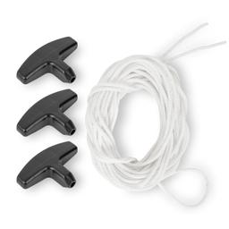 [Lifetime Warranty] Recoil Starter Rope 9/64 inch 3.5mm Pull Cord 40ft with 3 Pieces Starter Handle thumbnail 0