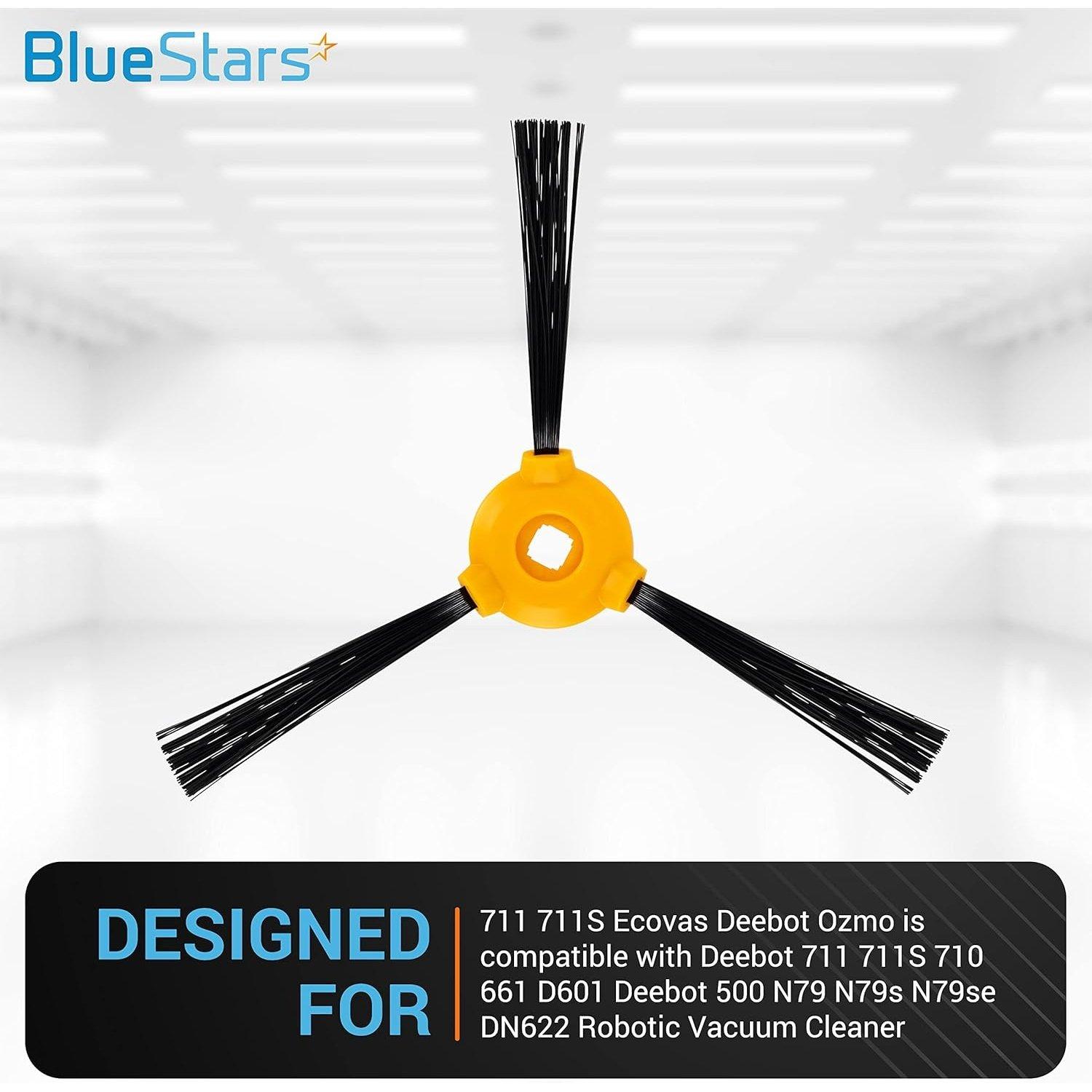 [Lifetime Warranty] Side Brush Replacements for Deebot 711, 711S, 710, 661, D601, 500, N79, N79s, N79se, DN622 Robotic Vacuum Cleaner - Pack of 8 image 1