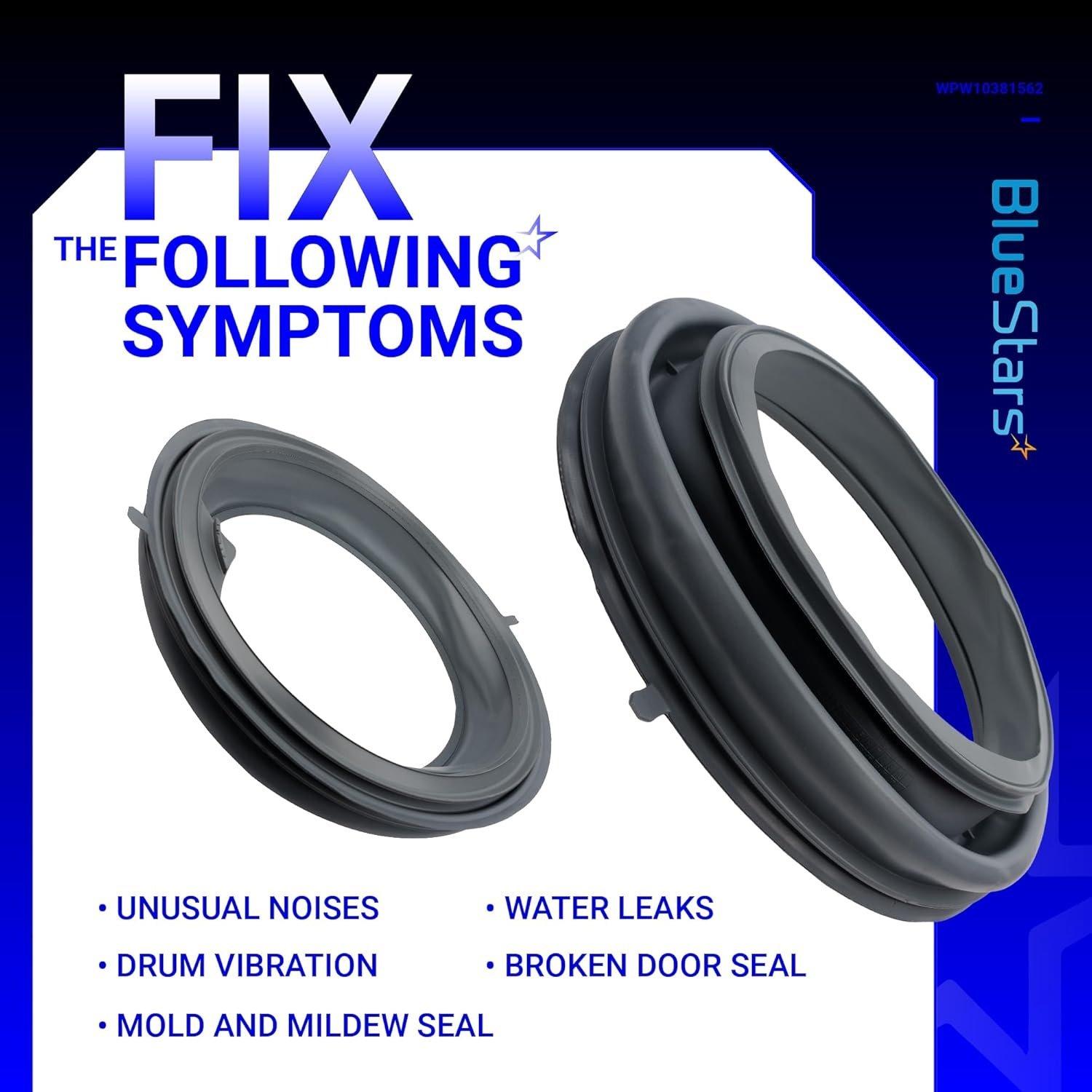 [Lifetime Warranty] WPW10381562 W10290499 Washer Door Boot Seal - Compatible with Maytag Whirlpool Front Load Washer WFW9150WW00 WFW9151YW00 WFW9250WW00 - Replaces W10381562 PS3632809 2229552 image 3