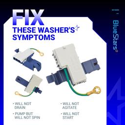 [Lifetime Warranty] 8318084 PN8318084 Washer Lid Switch - Compatible with Whirlpool Kenmore Maytag Washers - Replaces AP3180933 PS886960 WP8318084 AP6012742 ES8084 PS11745957 - Pack of 4 thumbnail 4