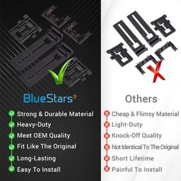 [Lifetime Warranty] W10195839 & W10195840 & W10250160 Adjuster Positioner, Rack Adjuster & Adjuster Arm Clip-lock Kit - Compatible with Whirlpool Kenmore KitchenAid Jenn-Air Dishwashers thumbnail 2