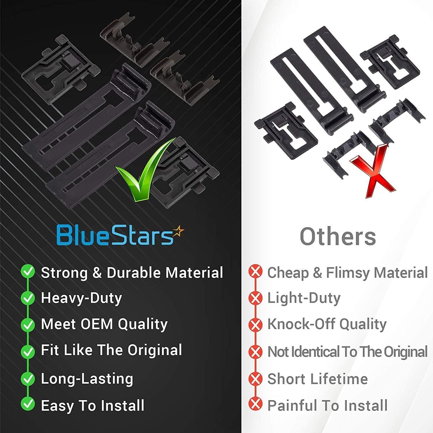 [Lifetime Warranty] W10195839 & W10195840 & W10250160 Adjuster Positioner, Rack Adjuster & Adjuster Arm Clip-lock Kit - Compatible with Whirlpool Kenmore KitchenAid Jenn-Air Dishwashers image 2