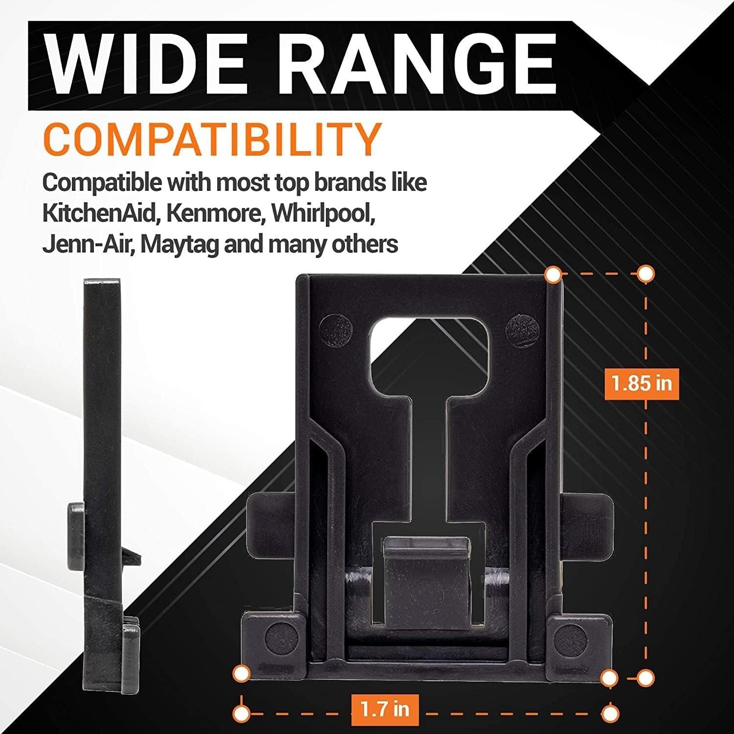 [Lifetime Warranty] W10195839 & W10195840 & W10250160 Adjuster Positioner, Rack Adjuster & Adjuster Arm Clip-lock Kit - Compatible with Whirlpool Kenmore KitchenAid Jenn-Air Dishwashers image 3