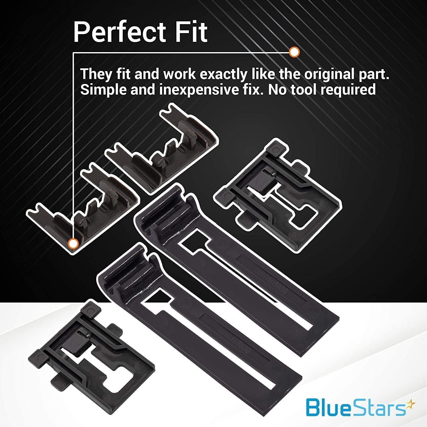 [Lifetime Warranty] W10195839 & W10195840 & W10250160 Adjuster Positioner, Rack Adjuster & Adjuster Arm Clip-lock Kit - Compatible with Whirlpool Kenmore KitchenAid Jenn-Air Dishwashers image 6