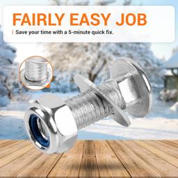 6 PCS 710-0451 Stainless Steel Skid Shoe Bolts Carriage thumbnail 6