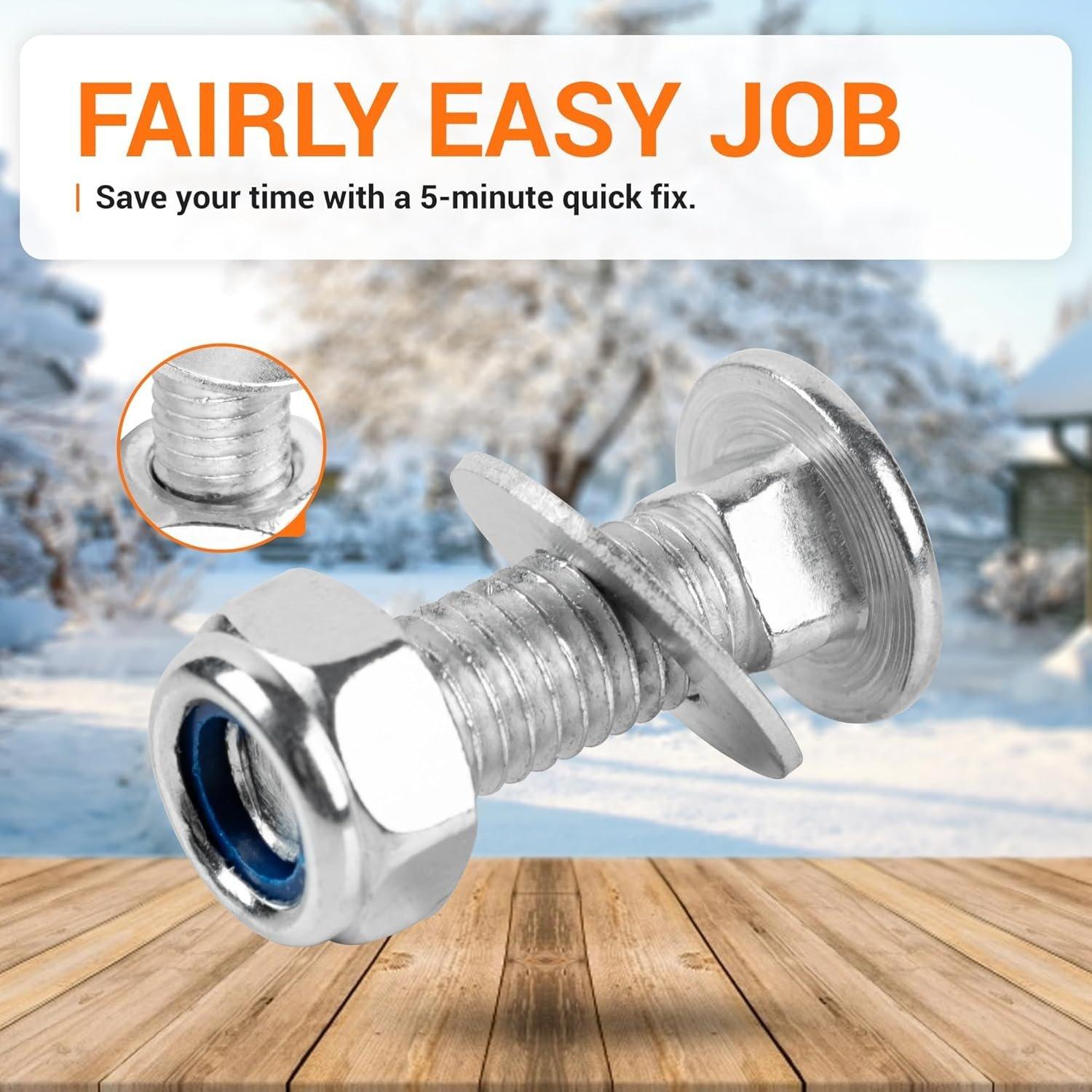 6 PCS 710-0451 Stainless Steel Skid Shoe Bolts Carriage image 6