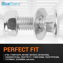 6 PCS 710-0451 Stainless Steel Skid Shoe Bolts Carriage thumbnail 4