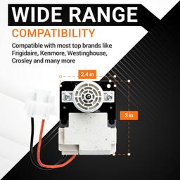 [Lifetime Warranty] 242077702 242077705 Refrigerator Evaporator Fan Motor - Compatible with Frigidaire & Kenmore - Replaces PS12728811 AP6892595 242077701 242219201 FDQC18EL4F 5304514392 thumbnail 5
