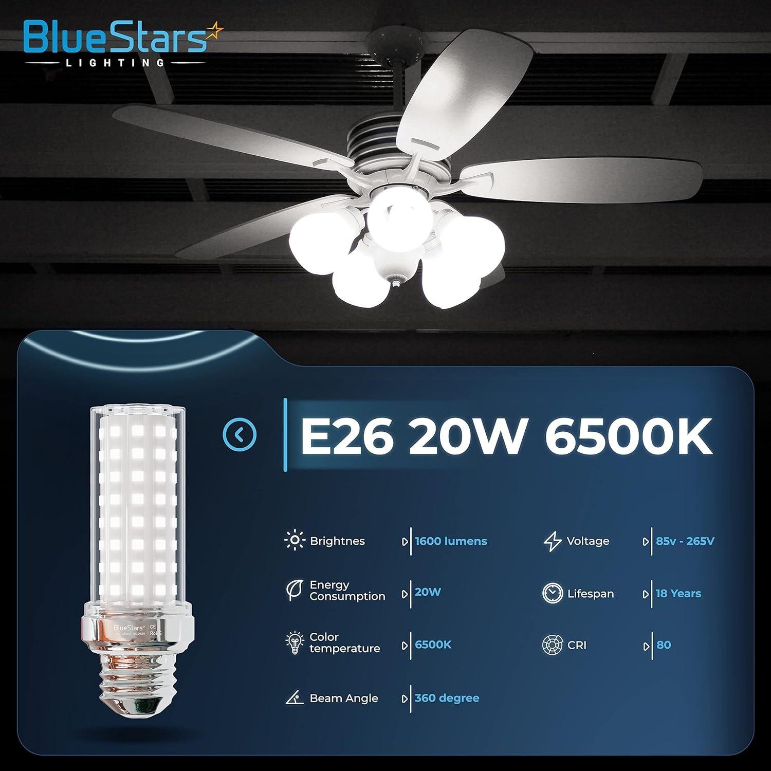 [Lifetime Warranty] E26 LED Corn Light Bulbs 20W - Pack of 4 image 8