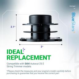 [Lifetime Warranty] Trimmer Head Spool Cap Cover - Pack of 6 thumbnail 5