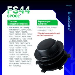 [Lifetime Warranty] Trimmer Head Spool Cap Cover - Pack of 6 thumbnail 2