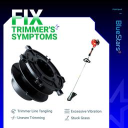 [Lifetime Warranty] Trimmer Head Spool Cap Cover - Pack of 6 thumbnail 3