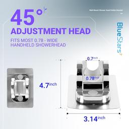 Wall Mount Waterproof Suction Shower Head Holder Bracket thumbnail 6