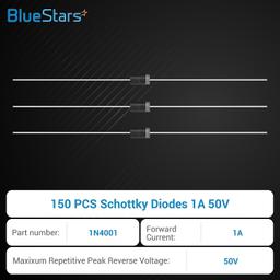 1N4001 Barrier Rectifierpass Blocking 1A 50V thumbnail 2