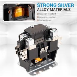 [Lifetime Warranty] 1 Pole Contactor 40 Amp 24VAC Coil thumbnail 3