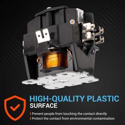 [Lifetime Warranty] 1 Pole Contactor 40 Amp 24VAC Coil thumbnail 1