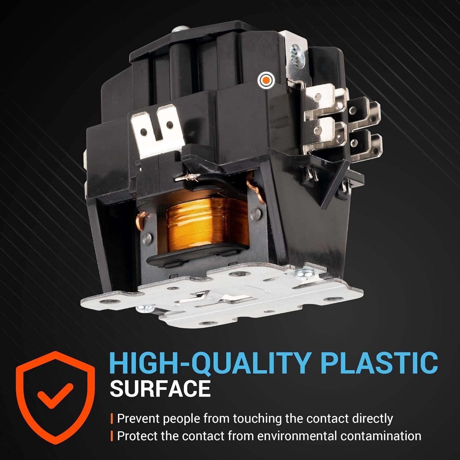 [Lifetime Warranty] 1 Pole Contactor 40 Amp 24VAC Coil image 1