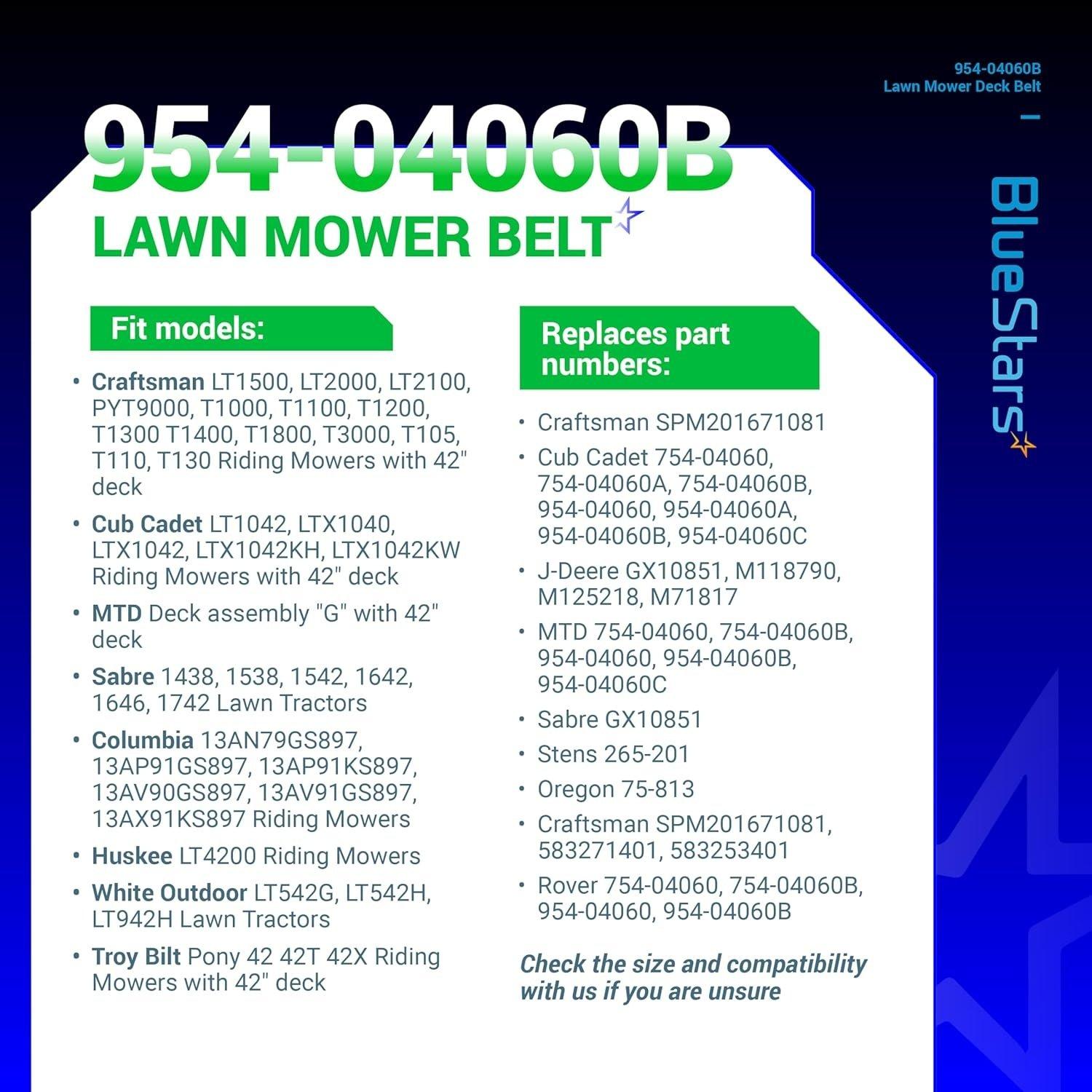 954-04060B 954-04060C Deck Drive Belt image 8