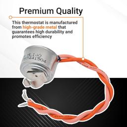 [Lifetime Warranty] WR50X10068 Refrigerator Defrost Thermostat - Compatible with GE General Electric Hotpoint - Replaces 1170024 AP3884317 WR50X10015 WR50X10017 WR50X10018 PS1017716 WR50X10028 L140-30F thumbnail 2