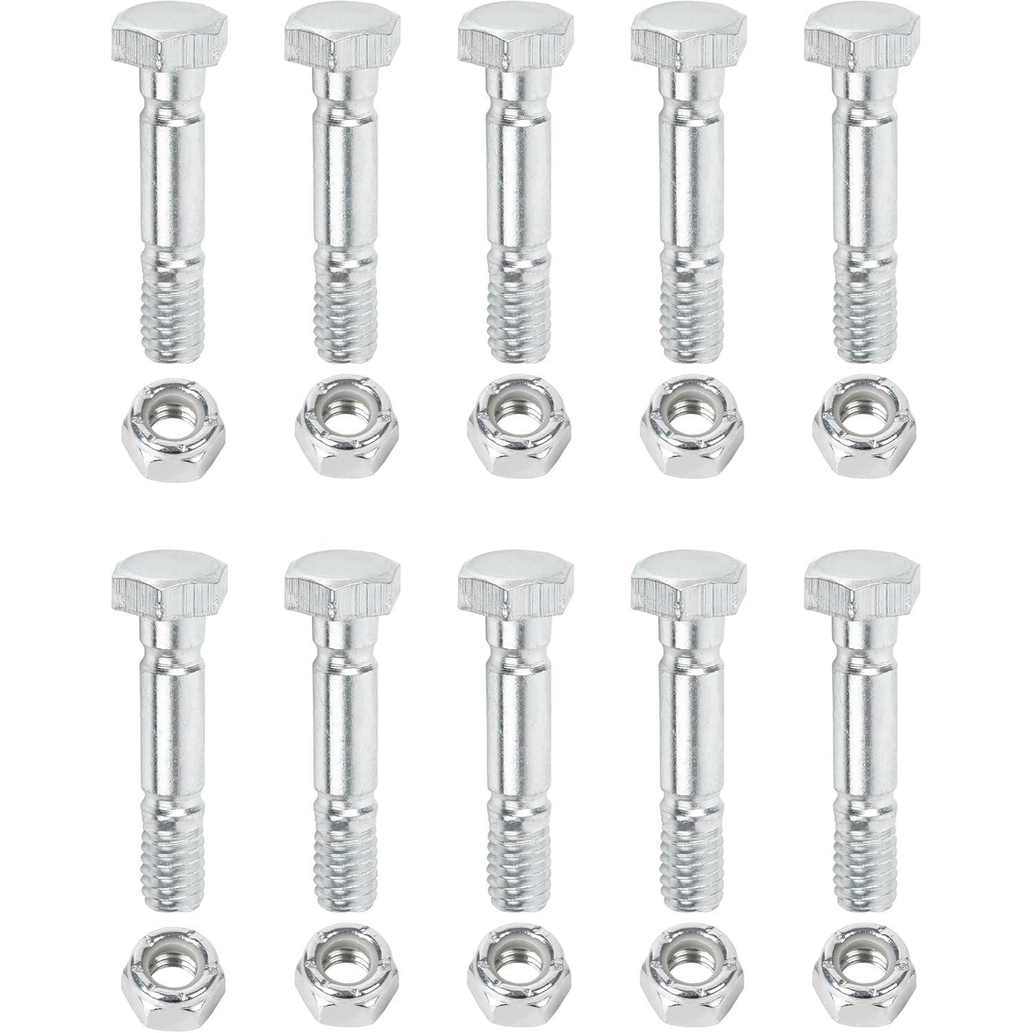 10 Pcs 710-0890 Shear Pins and Nuts image 0