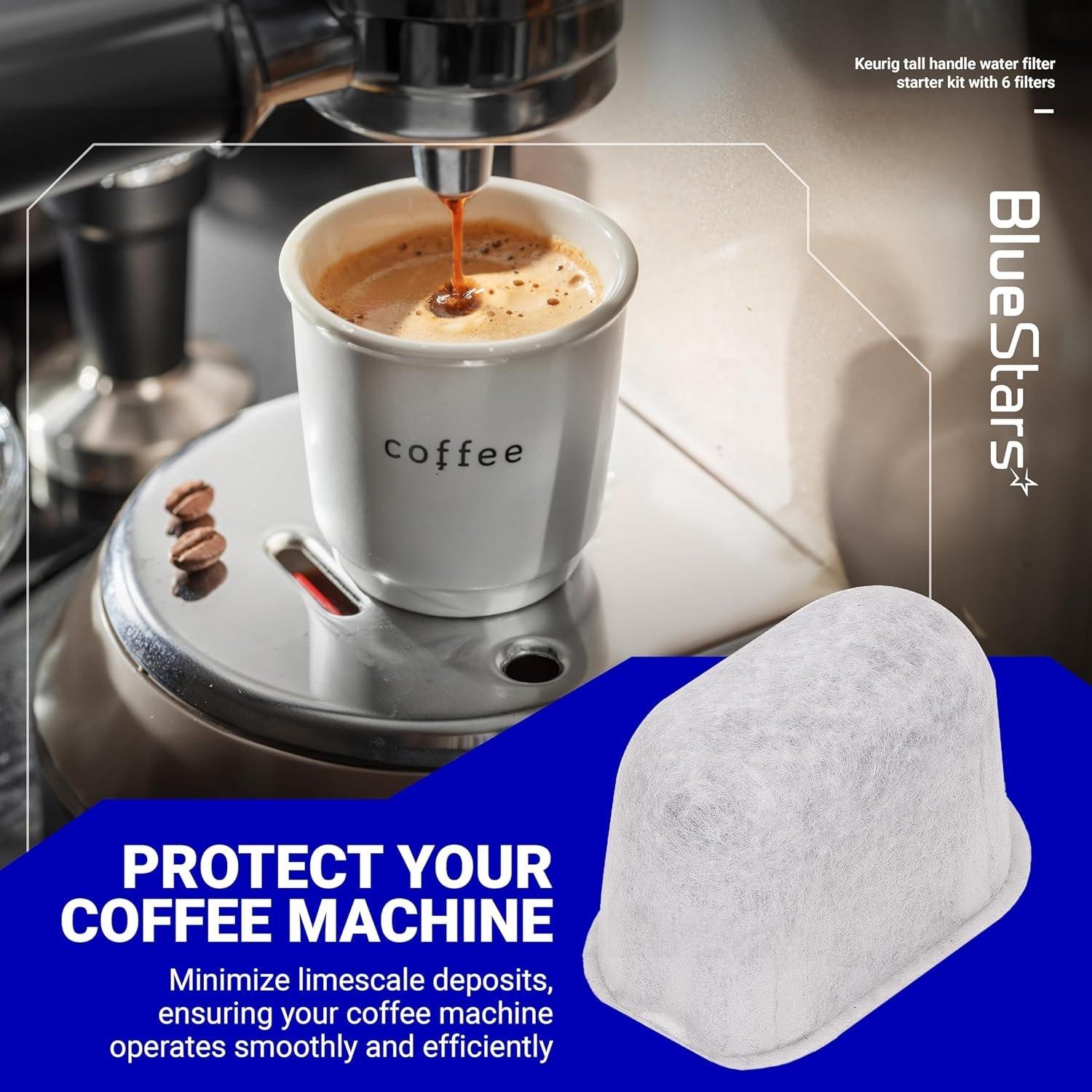 [Lifetime Warranty] Tall Handle Water Filter Starter Kit with 6 Filters - Compatible with Keurig 2.0 Brewers, K-Classic, K-Express, K-Slim, K-Iced Coffee Maker image 4