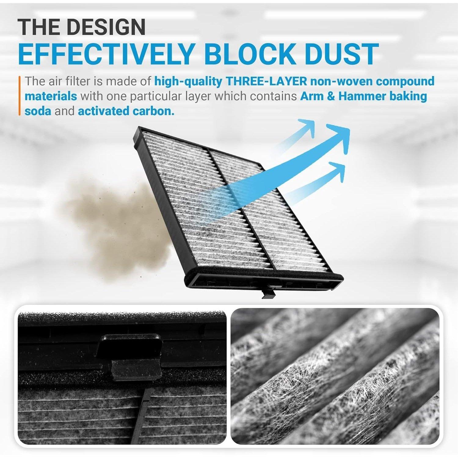 [Lifetime Warranty] CF11811 FD811 Activated Cabin Carbon Air Filter image 5