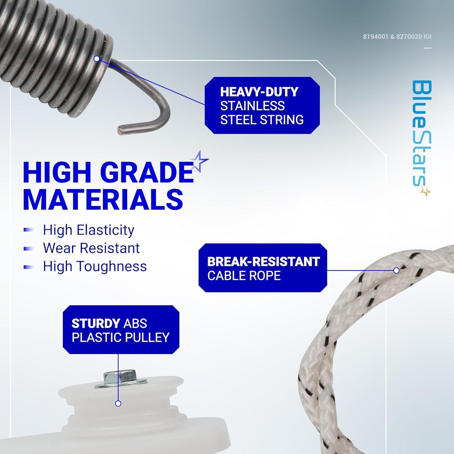 [Lifetime Warranty] 8194001 & 8270020 Dishwasher Door Balance Link Kit & Door Spring - Compatible with Kenmore Whirlpool KitchenAid Dishwashers - Replaces 1059756 8194001VP 8270018 AP3775412 PS972325 image 3