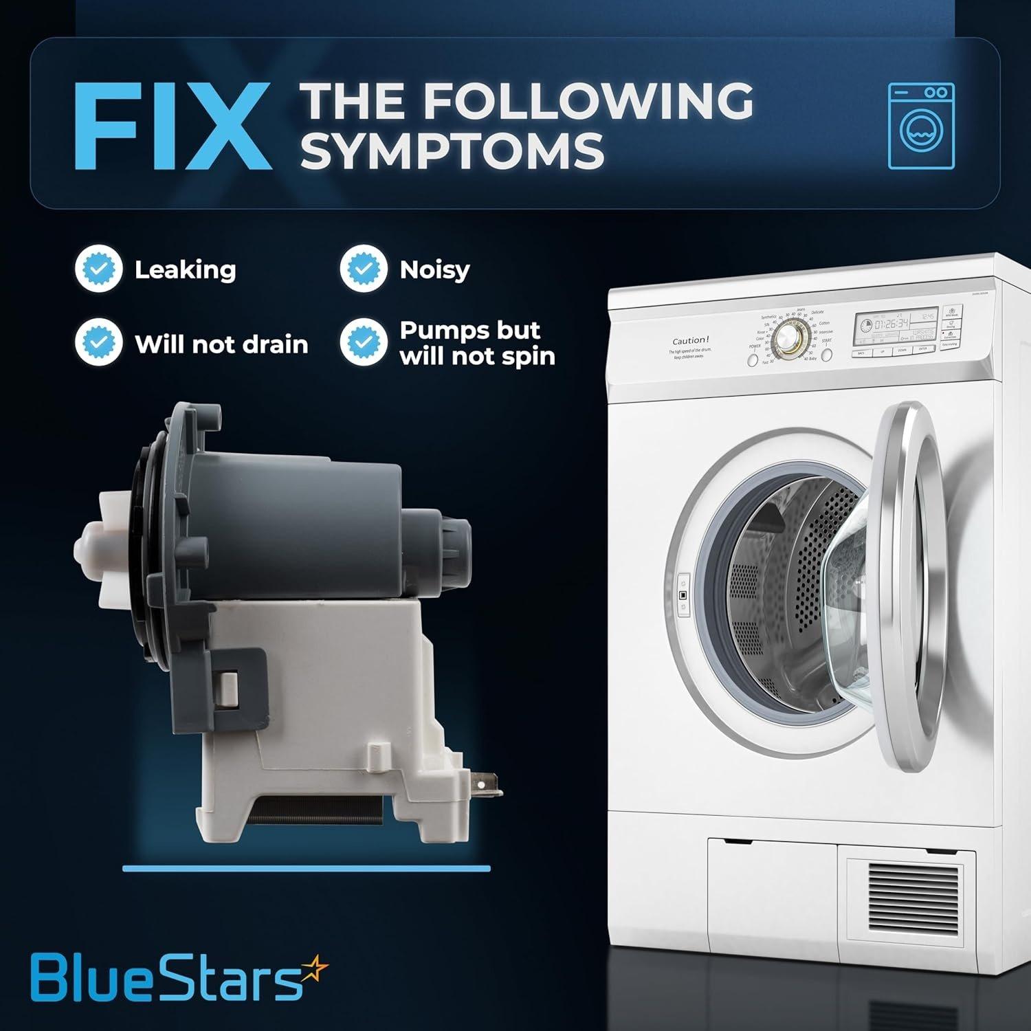 [Lifetime Warranty] DC31-00054D PX3516-01 DC31-00187A Washer Drain Pump Motor For Samsung WF42H5000AW/A2, WF42H5200AW/AP//AF/A2, WV60M9900AV/A5, WA40J3000AW/AA, WA45H7000AW/A2, WF431ABP XAA-01, WF520ABP XAA-07 image 5