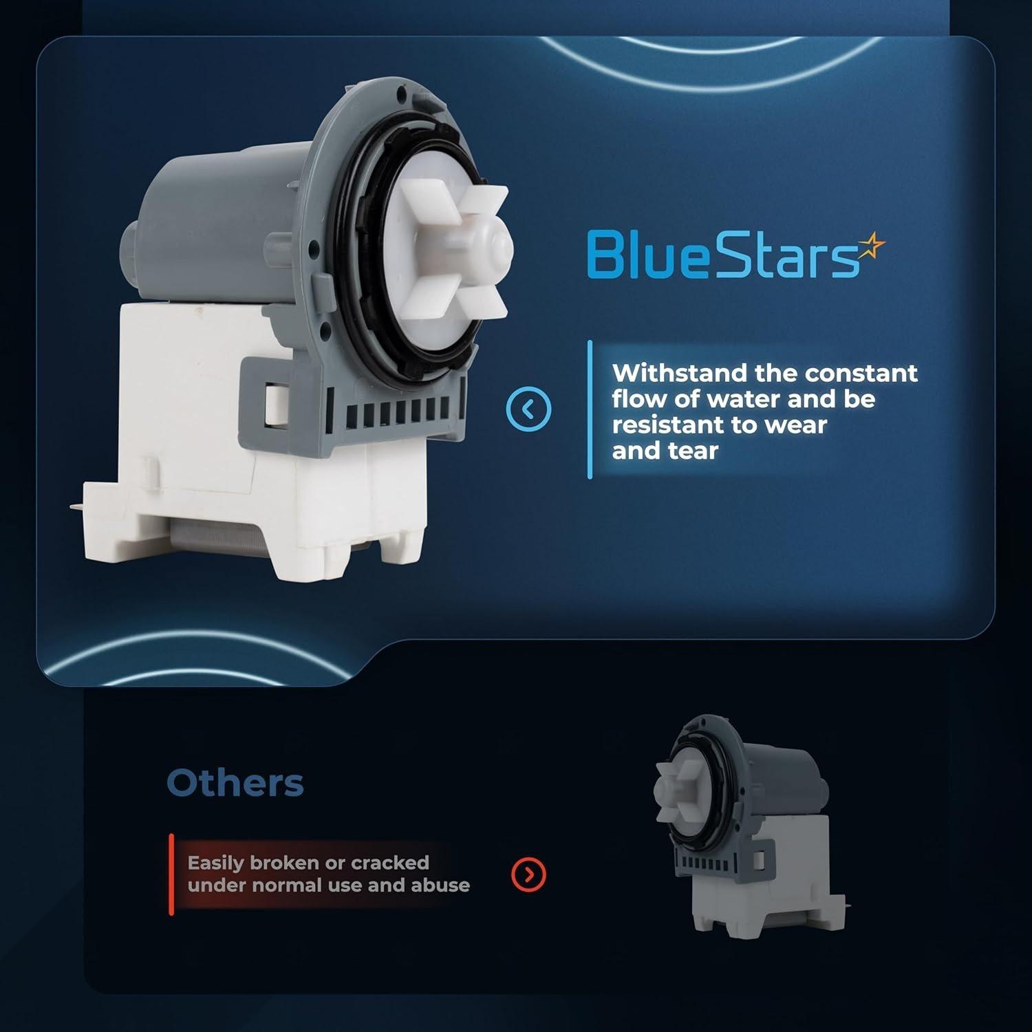 [Lifetime Warranty] DC31-00054D PX3516-01 DC31-00187A Washer Drain Pump Motor For Samsung WF42H5000AW/A2, WF42H5200AW/AP//AF/A2, WV60M9900AV/A5, WA40J3000AW/AA, WA45H7000AW/A2, WF431ABP XAA-01, WF520ABP XAA-07 image 4