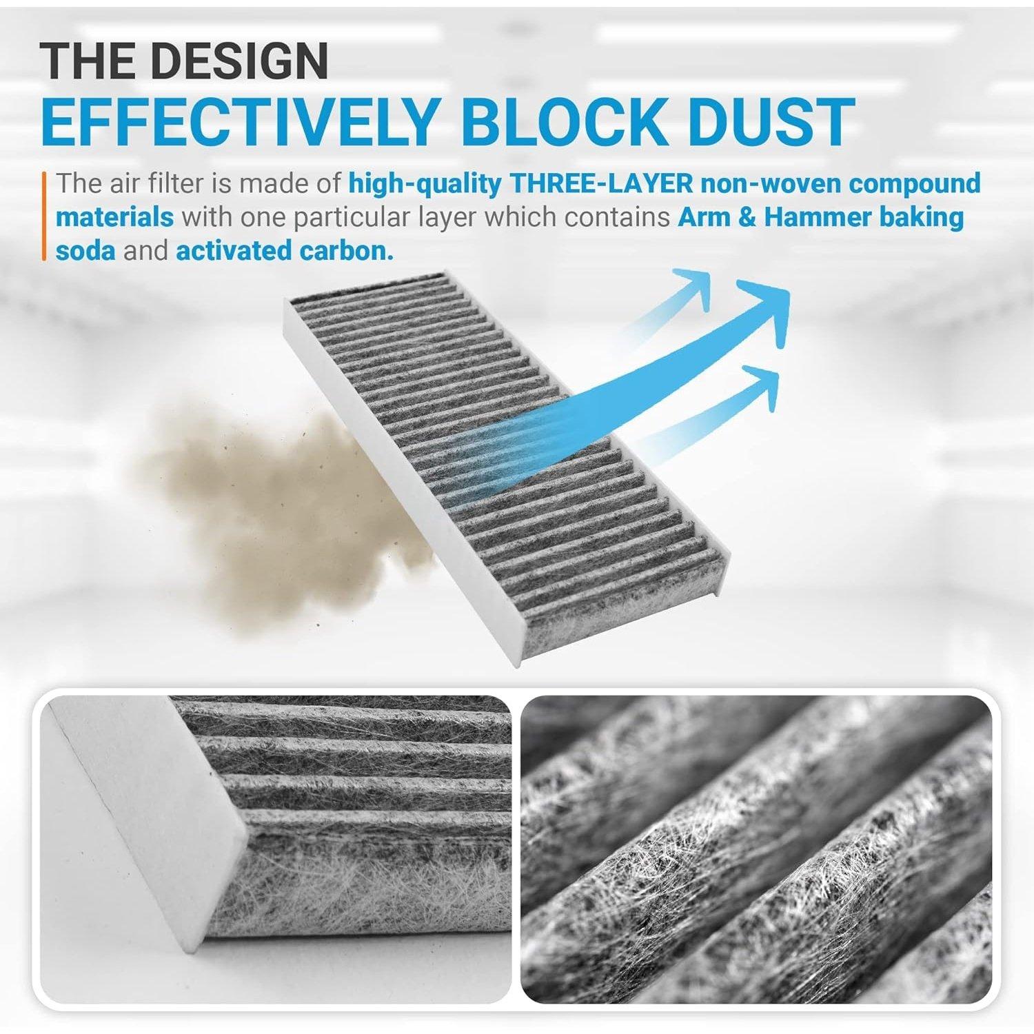 Activated Carbon Cabin Air Filter CF10553 image 1
