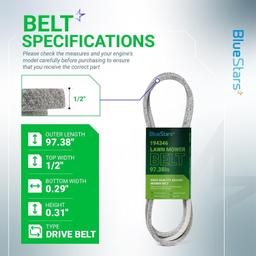 [Lifetime Warranty] Ground Drive Belt 194346 thumbnail 4