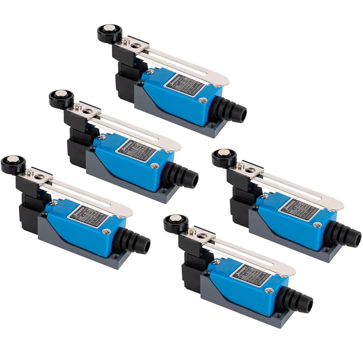 [Lifetime Warranty] ME-8108 Momentary Roller Lever Arm Limit Switch - Pack of 5 image 0
