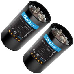 [Lifetime Warranty] 590-708 uF MFD 110-125 VAC ±20% 50/60 Hz CD60 Round Motor Start Capacitor - Fits Pool Pump, Well Pump - Pack of 2 thumbnail 0