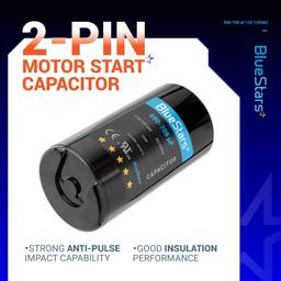 [Lifetime Warranty] 590-708 uF MFD 110-125 VAC ±20% 50/60 Hz CD60 Round Motor Start Capacitor - Fits Pool Pump, Well Pump - Pack of 2 thumbnail 5