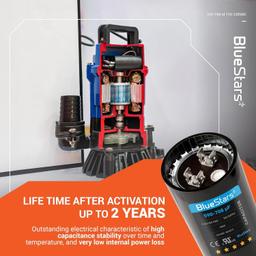 [Lifetime Warranty] 590-708 uF MFD 110-125 VAC ±20% 50/60 Hz CD60 Round Motor Start Capacitor - Fits Pool Pump, Well Pump - Pack of 2 thumbnail 1