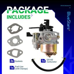 [Lifetime Warranty] GX160 GX200 Carburetor with Mounting Gaskets Fuel thumbnail 6
