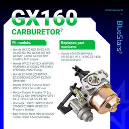 [Lifetime Warranty] GX160 GX200 Carburetor with Mounting Gaskets Fuel thumbnail 4