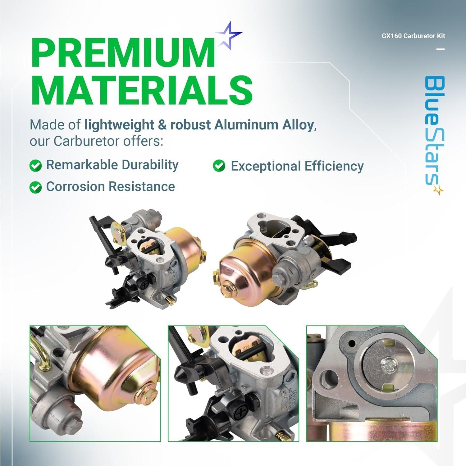 [Lifetime Warranty] GX160 GX200 Carburetor with Mounting Gaskets Fuel image 3
