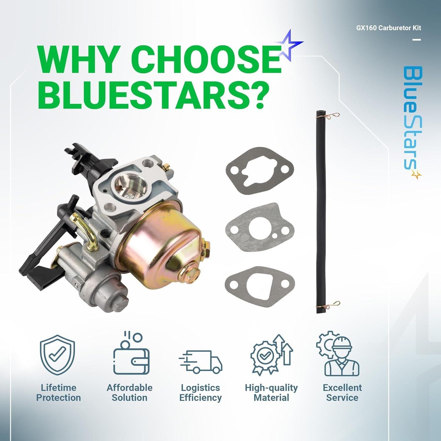 [Lifetime Warranty] GX160 GX200 Carburetor with Mounting Gaskets Fuel image 7