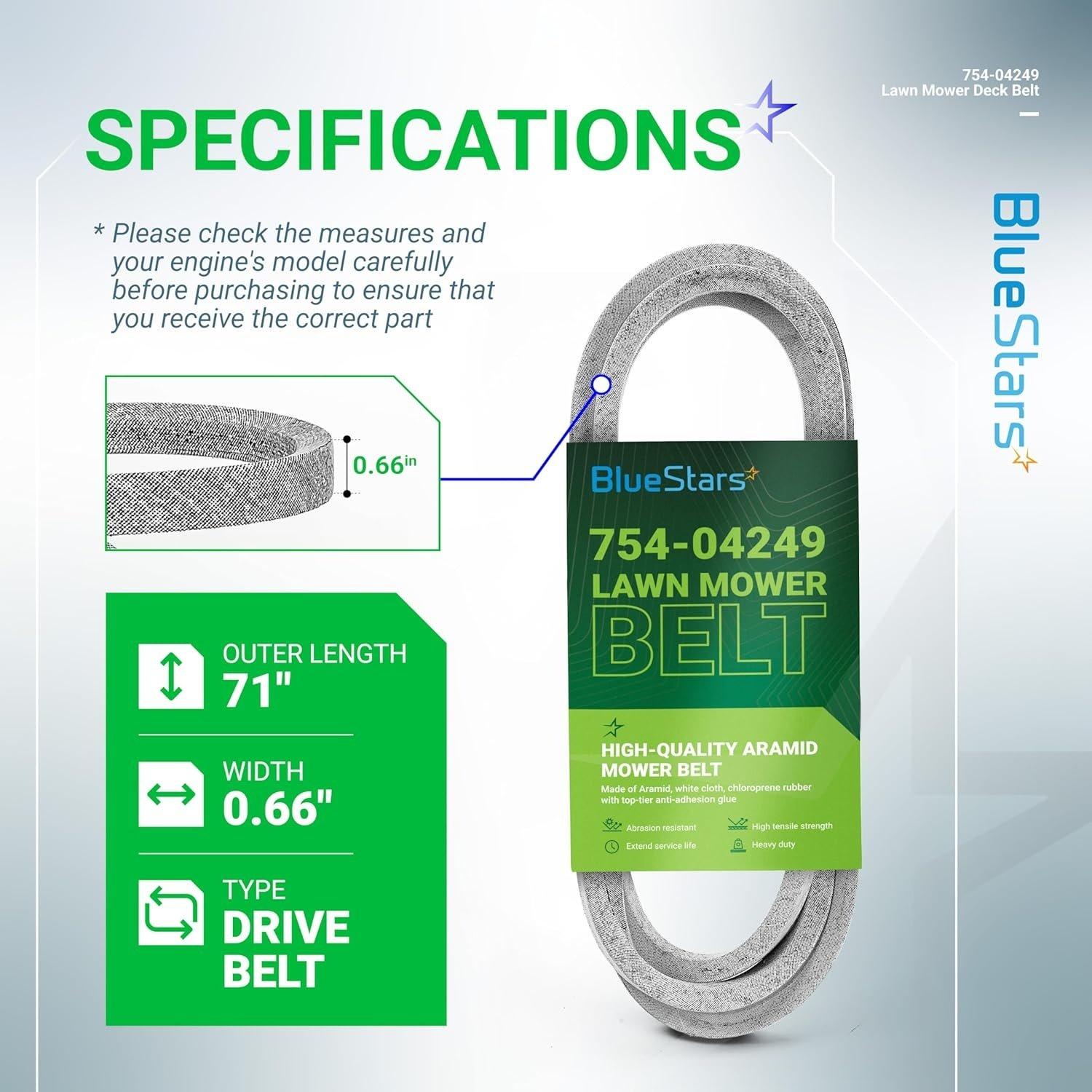 [Lifetime Warranty] 954-04249A 754-04249 Mower Drive Belt image 5