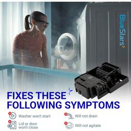 [Lifetime Warranty] WH08X32697 WH08X37938 Washer Door Lid Lock Switch - Replaces WH01X24114 WH01X26114 WH01X27954 WH08X31577 - For GE GTW465ASN1WW GTW460ASJ3WW GTW330ASK3WW GTW460ASJ2WW GTW220ACK1WW thumbnail 6