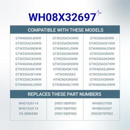 [Lifetime Warranty] WH08X32697 WH08X37938 Washer Door Lid Lock Switch - Replaces WH01X24114 WH01X26114 WH01X27954 WH08X31577 - For GE GTW465ASN1WW GTW460ASJ3WW GTW330ASK3WW GTW460ASJ2WW GTW220ACK1WW thumbnail 1