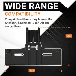 W10350376 Dishwasher Top Rack Adjuster 0.9" Diameter Wheels thumbnail 2