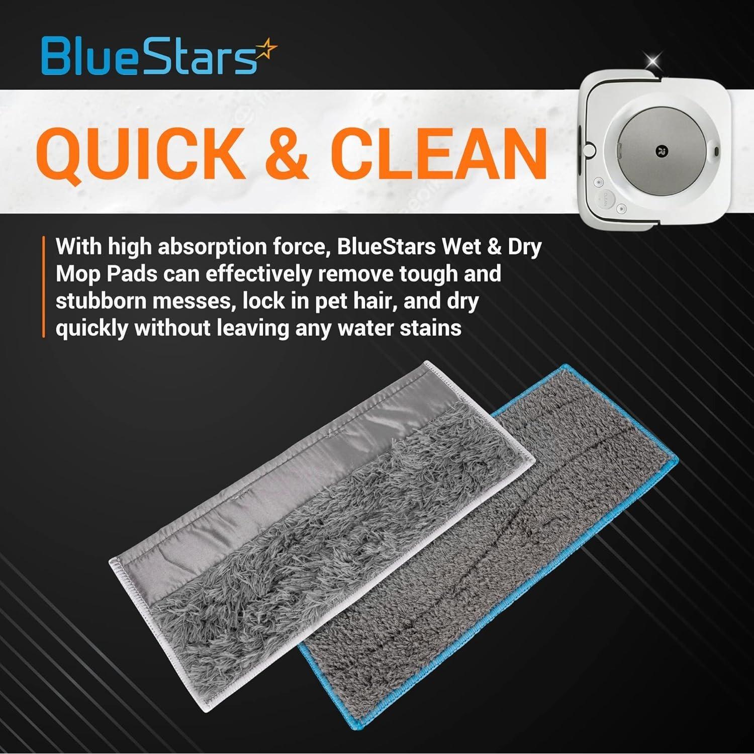 [Lifetime Warranty] m6 Microfiber Wet & Dry Mopping Pads - Compatible with iRobot Braava Jet M6 (6110) (6012) (6112) (6113) - 4 Wet Pads & 4 Dry Pads image 5